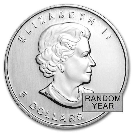 5 x Silver Maple 1 Oz - Bullion