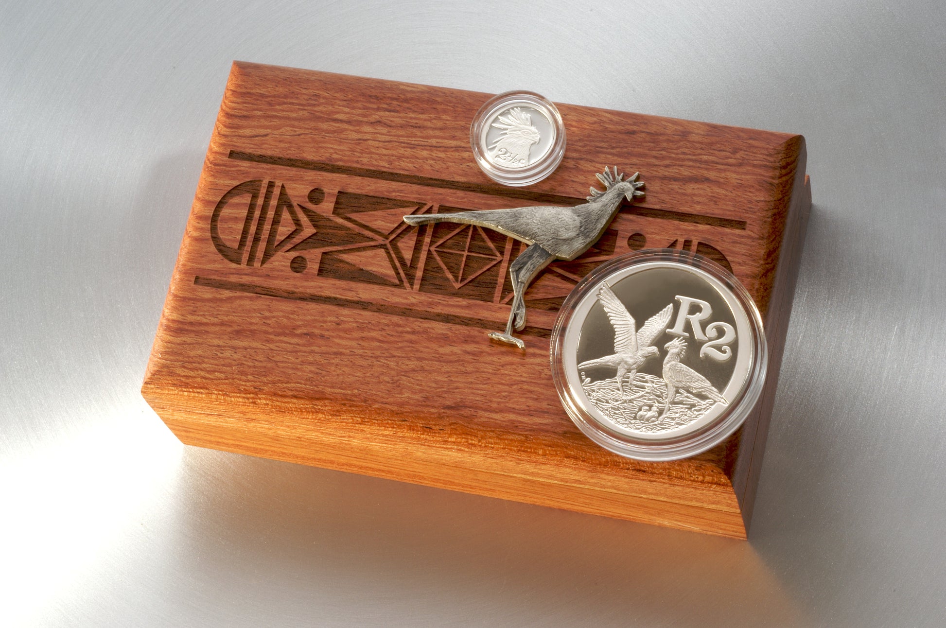 2006 Silver Secretary Bird Combo Set - Birds of Prey